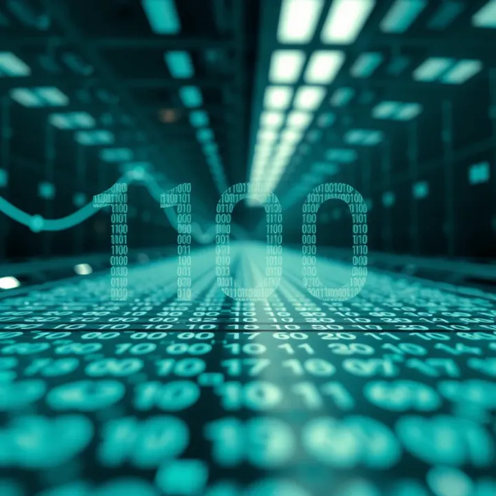 Illustration depicting the role of binary numbers in digital computing systems