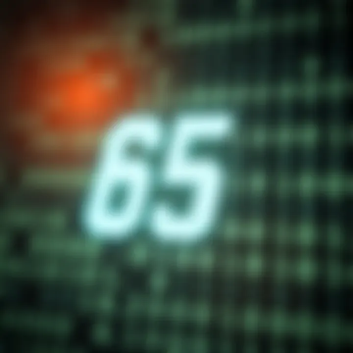 How the Number 65 is Shown in Binary