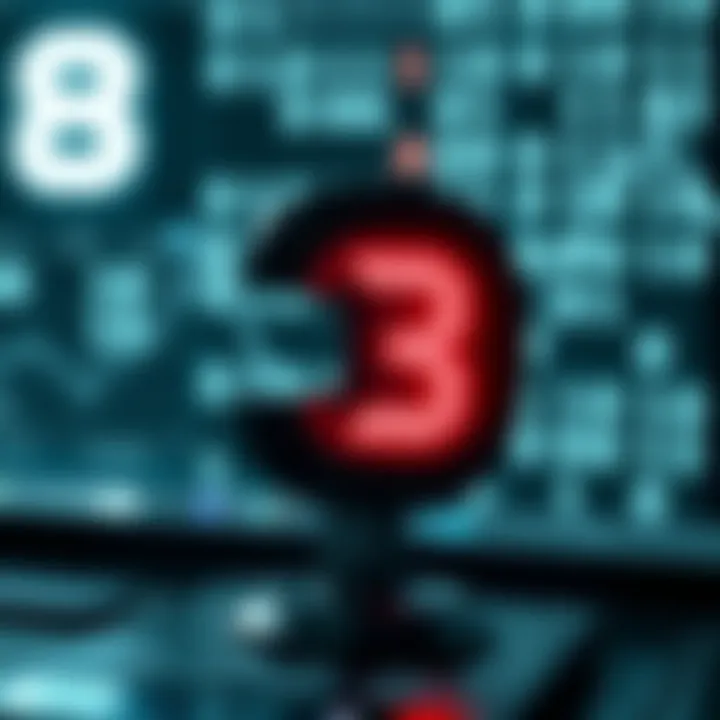 Visualization showing practical uses of binary numbers in modern computing systems