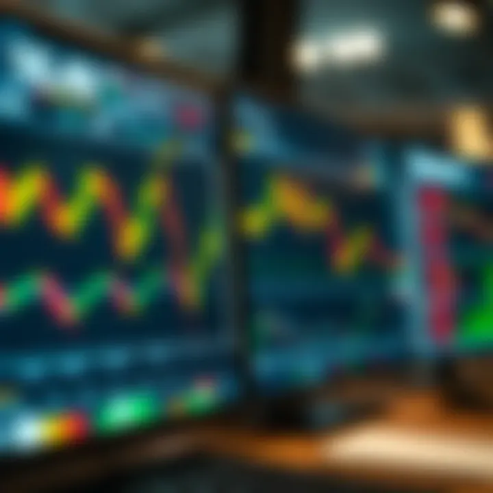 A graphical representation of forex trading platforms showing various currency pairs and charts