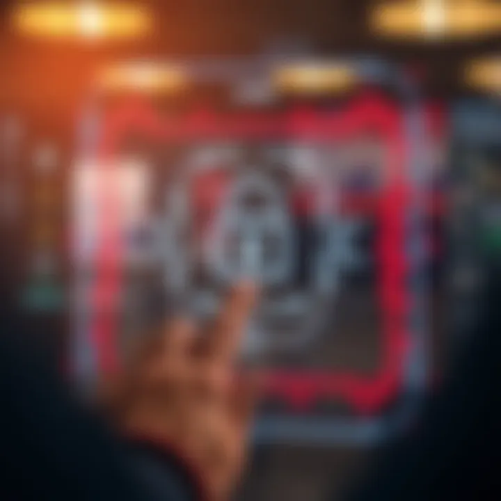 Secure login screen with biometric authentication highlighting safety features of trading apps
