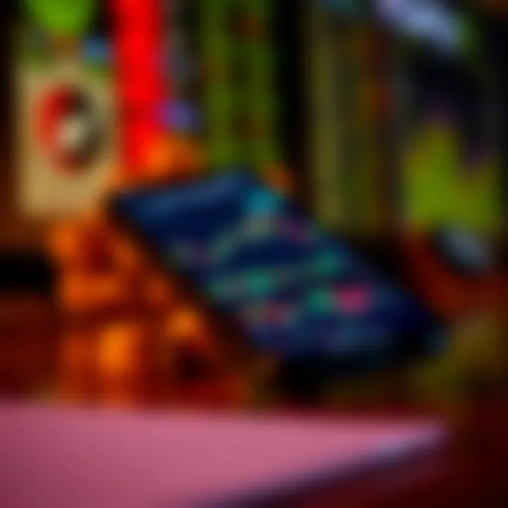 Mobile phone displaying a stock trading app interface with graphs and market data