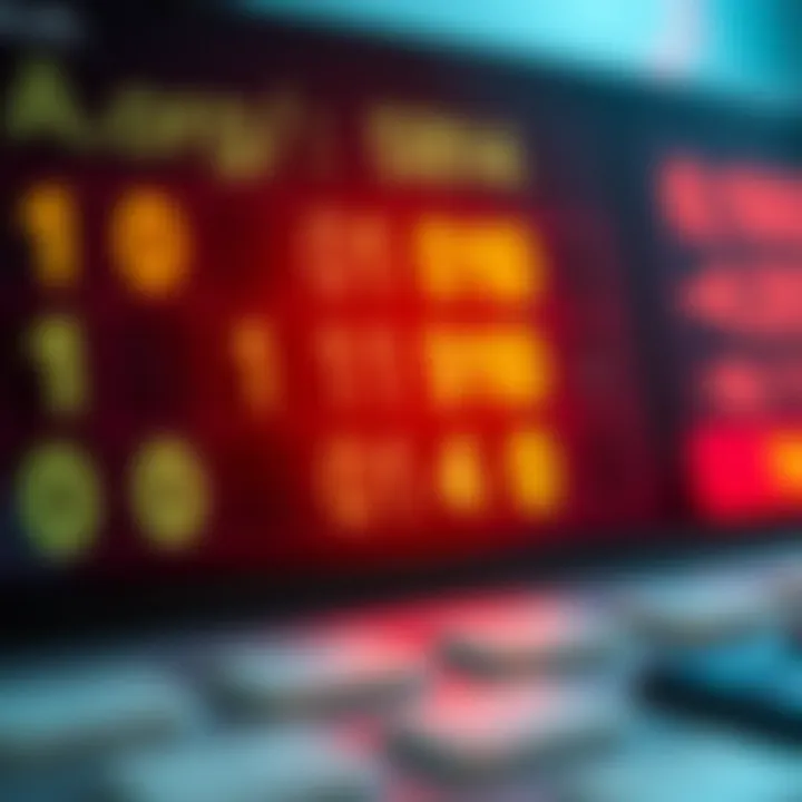 Visual representation of binary digits and basic arithmetic operations on a digital calculator interface