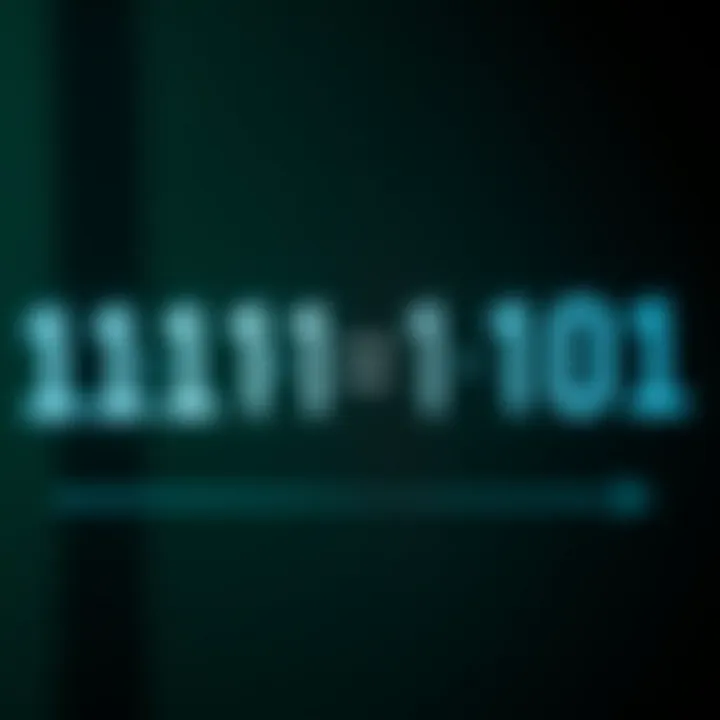 Diagram showing addition of two binary digits with carry over indicated