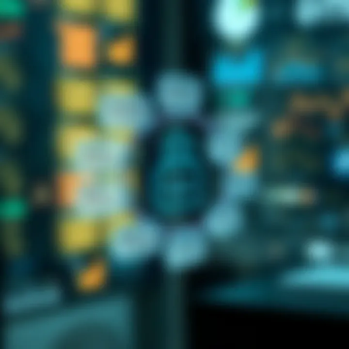 Diagram illustrating key concepts of actuarial science including risk assessment and financial forecasting