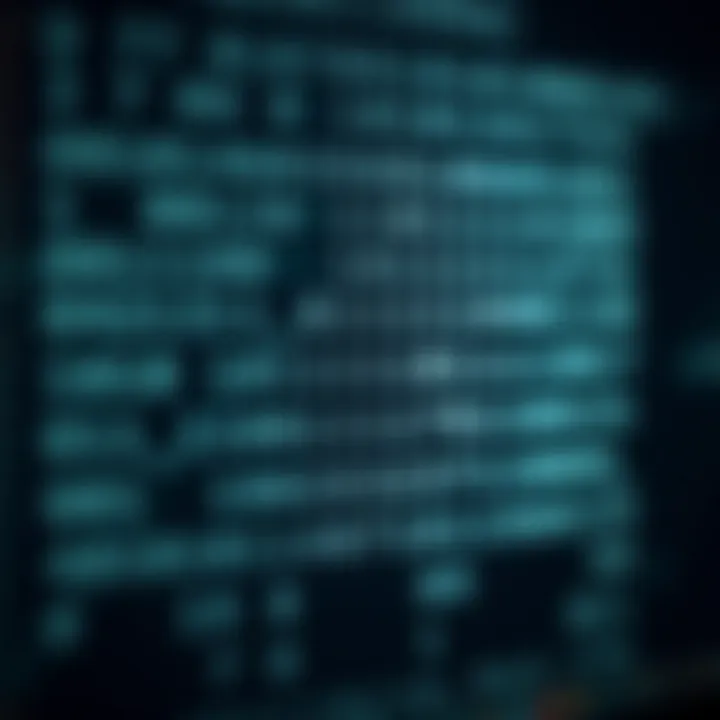 Conceptual diagram showing the conversion of text characters into binary code for computer processing