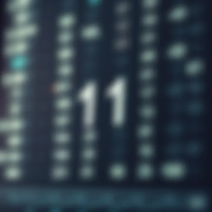 Diagram illustrating the encoding of decimal digits into binary coded decimal format