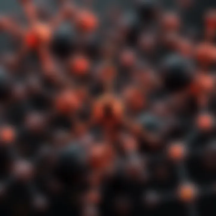 Diagram showing the atomic structure and bonding types in binary compounds