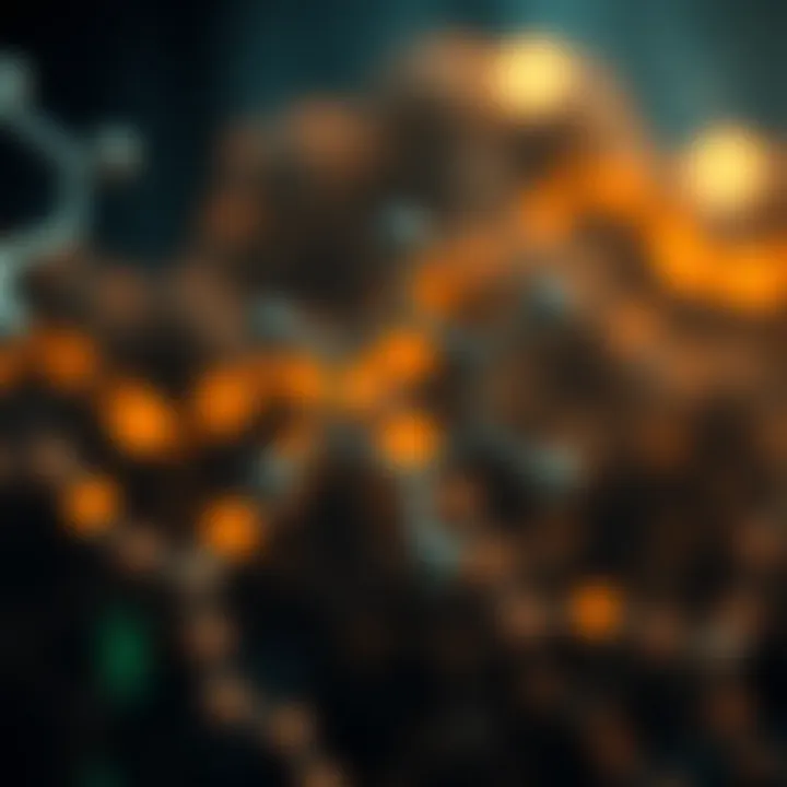 Molecular structure diagram demonstrating hydrogen bonding with a non-metal element