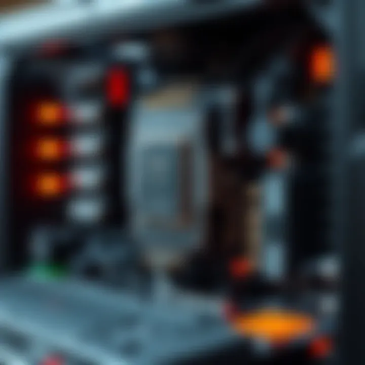 Illustration showing key components of a binary computer including processor, memory, and input-output units