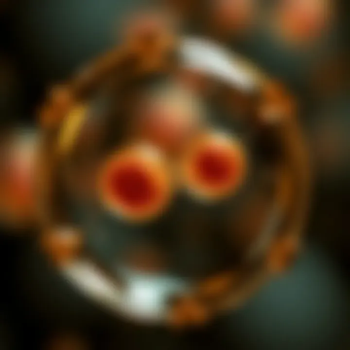 Illustration showing a single-celled organism dividing into two identical daughter cells through binary fission