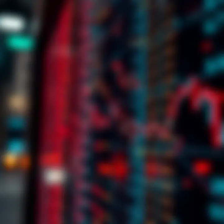 Conceptual graphic showing the application of binary signals in digital communication networks