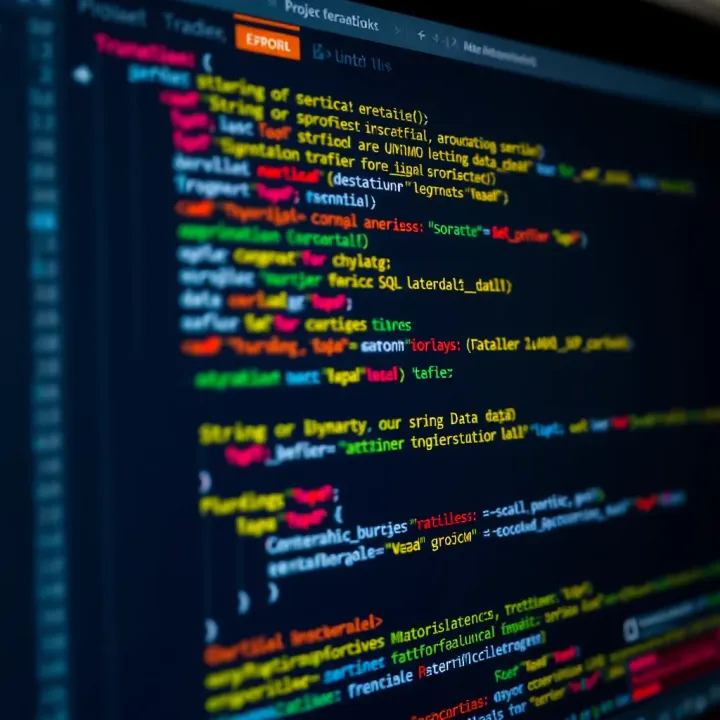 Code editor displaying SQL query with highlighted truncation error