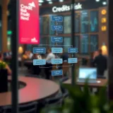 Diagram illustrating the flow of credit risk assessment in financial institutions