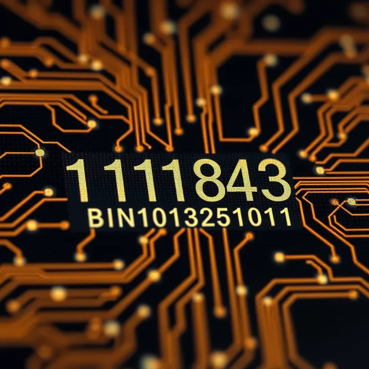 Binary Subtraction Using Borrowing Technique Diagram showing binary subtraction with borrowing method illustrated on digital circuit background
