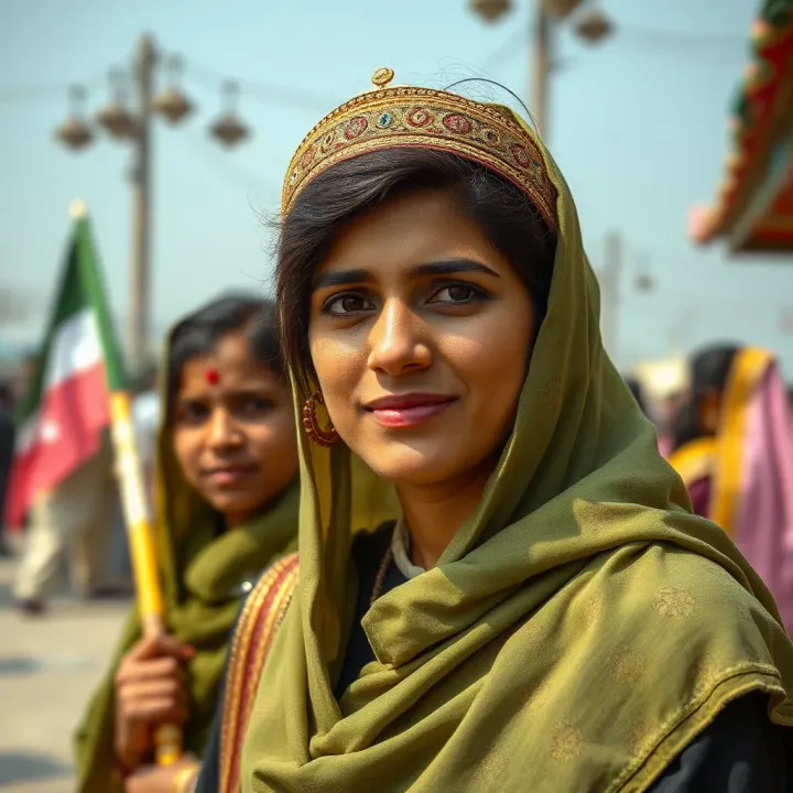 Cultural symbols of Pakistan highlighting inclusion and awareness of non-binary identities