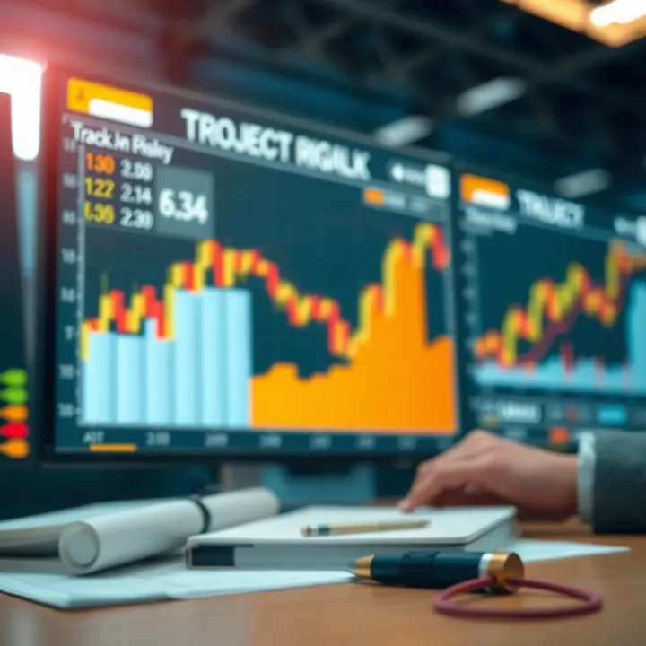 Visual representation of tracking and controlling risks during project execution
