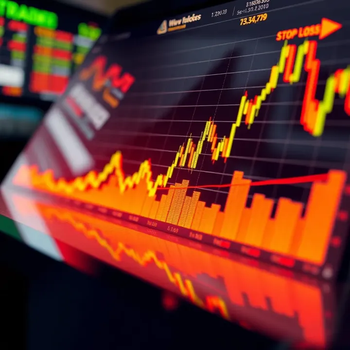 Graph showing the importance of stop-loss orders in trading to prevent major losses