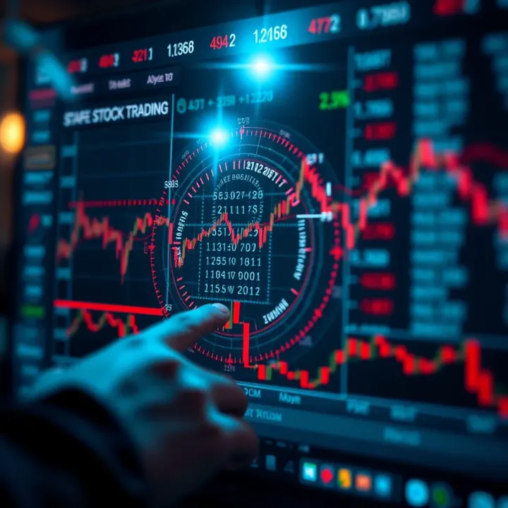 Secure digital transaction concept illustrating encryption and protection for online stock trading