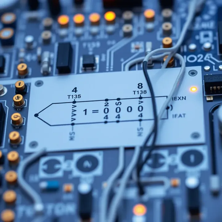 Diagram illustrating the structure of a binary full adder circuit with input and output connections