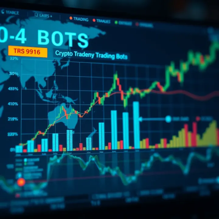 Graph illustrating advantages and risks of crypto trading bots in local and global markets